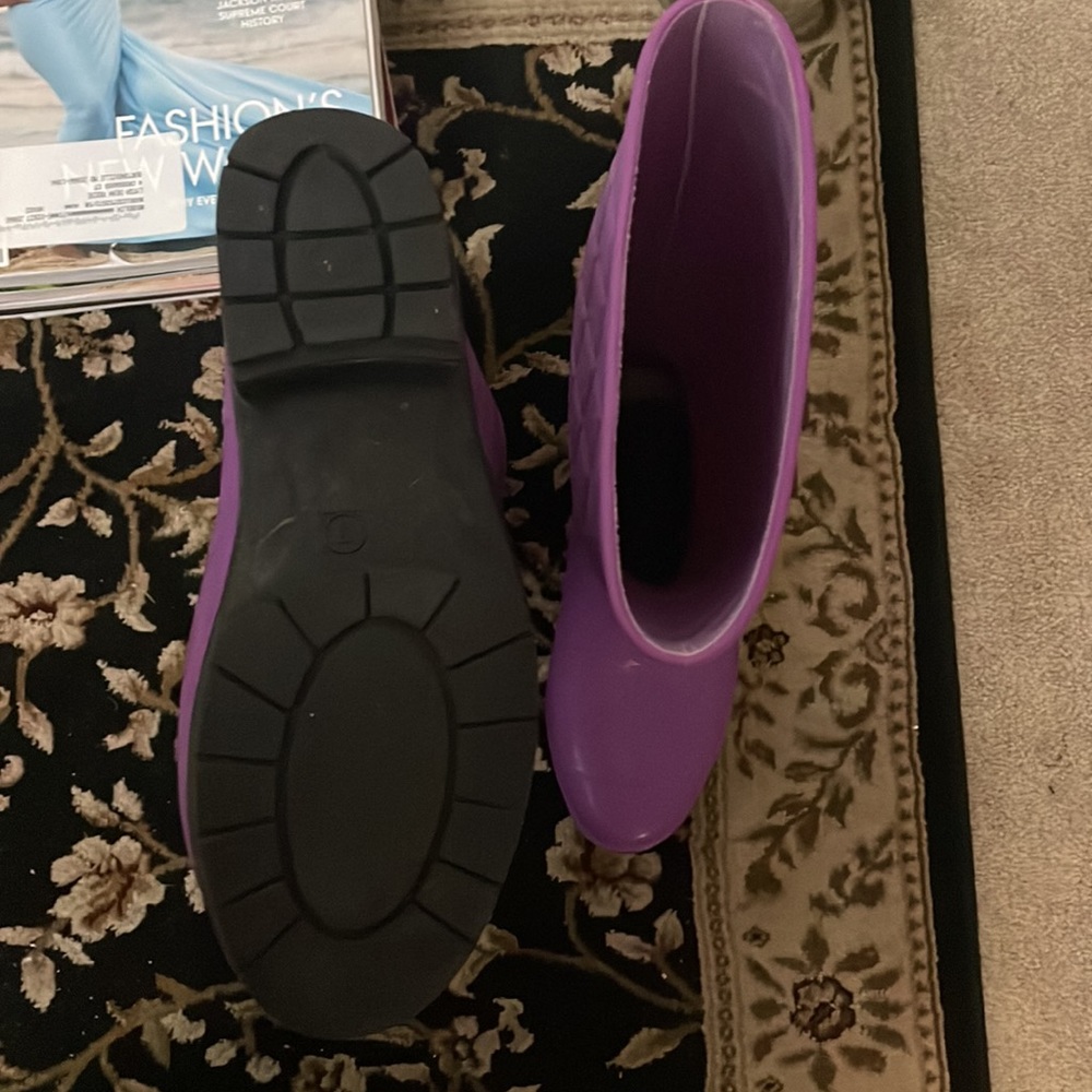 Purple Rain Boots Size 7 - Picture 3 of 5